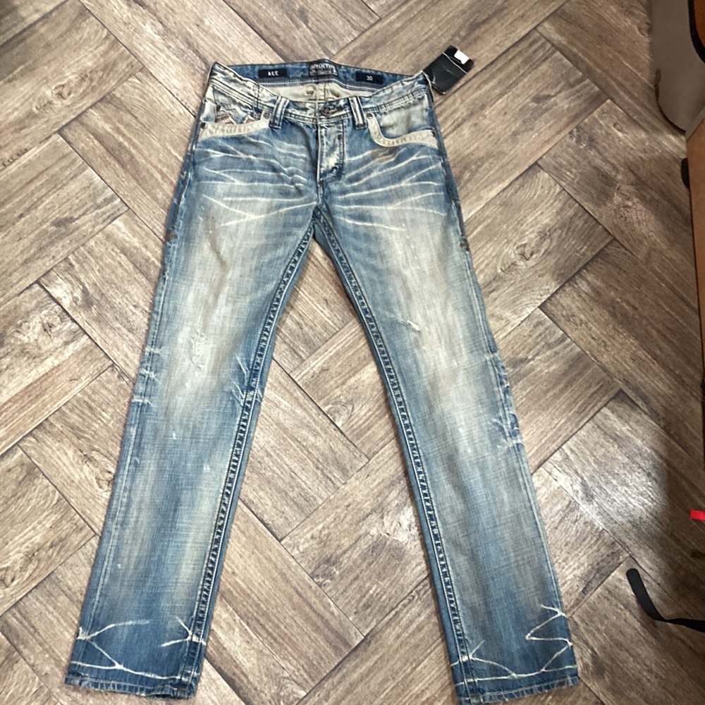 Men's Light Wash, Distressed Affliction Jean's, Size30